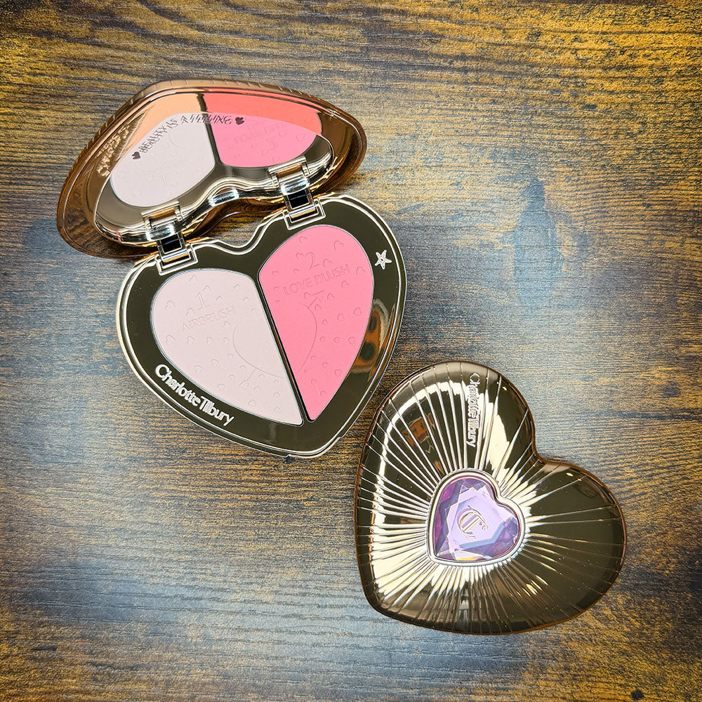Corazón blush e iluminador Charlotte
